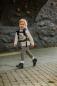 Preview: LennyLamb Puppentragehilfe mit Schnallen Peacock's Tail - dunkelblau